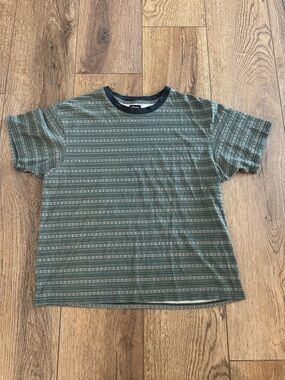 Cotton On Olive Green Striped Short-Sleeve Tee